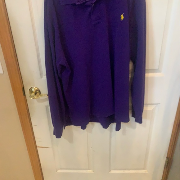 Vivid Bright Purple Mens 3XLT Polo Shirt - Picture 4 of 4